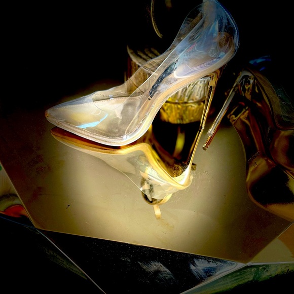 Jessica Rich Fancy stilettos size 8 gold - Picture 3 of 9